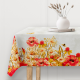 Klatschmohn, Toller Tischdeckenstoff, Spiegelbordre, Breite 140 cm, Pflegeleicht