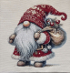 Gobelin-Panel, Happy Santa (2). Gre 47x47 cm