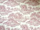 Toile de Jouy Pastorale Rot, Breite 280 cm