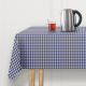 Blau-wei Karo, kariert, Breite 140 cm, Pflegeleichtes Mischgewebe