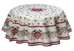 Gobelin-Tischdecke, Landhausdecke, Rund 140 cm
