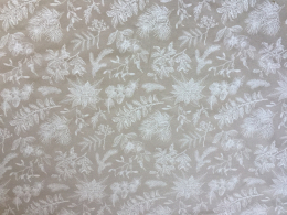 Navidad wei-beige, exclusiver Weihnachtsstoff, Breite 140cm