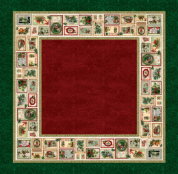 Coupon Tischdecke Nadala Weihnachten 160x160 cm, Baumwolle