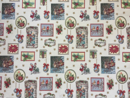Herrlicher Gobelin Weihnachten, Romantisch, Traditionell, Breite 140cm