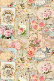 Bezaubernder Rosenstoff, Pretty romantic Roses, Baumwolle, Stoffbreite 140 cm