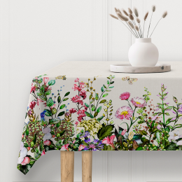 Asia Nappe, Spiegelbordre,  Beschichtete Baumwolle,  Breite 140 cm, Abwischbar, Waschbar