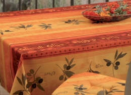 Tischdecke abwischbar Olivo, ca. 120x150cm cm, Antitache, Schmutz- und Wasserabweisend
