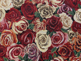 Gobelin mit Rosen allover, Breite 140 cm