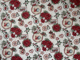 Feliz Navidad, wunderbar romantischer Weihnachtsgobelin, Breite 140 cm