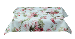Mitteldecke, Rosendecke, romantische Tischdecke ca. 95x95 cm