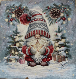 Gobelin-Panel, Happy Santa (5). Gre 47x47 cm