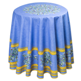Provencetischdecke Maussane bleu, ca. 180 cm, Baumwolle