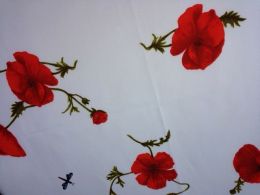 SSV 15% RabatTischdecke 130x170 mit rotem Klatschmohn, pflegeleicht, abwischbar SSV 15% RabatTischdecke 130x170 mit rotem Klatschmohn, pflegeleicht, abwischbar