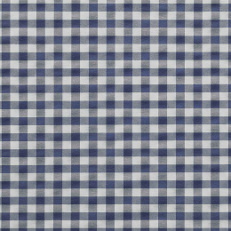 Blau-wei Karo, kariert, Breite 140 cm, Pflegeleichtes Mischgewebe