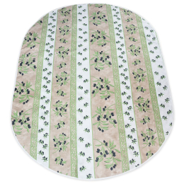 SSV 15% RabatOvale Tischdecke 200x140 cm Natur Oliven abwaschbar SSV 15% RabatOvale Tischdecke 200x140 cm Natur Oliven abwaschbar