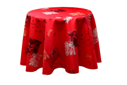 Feuilles cotto, runde Decke, 180 cm, abwischbar